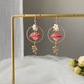 Red Mushroom earring - Magical mushroom earrings